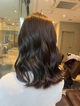 ダブル(W) うるつやくびれミディ/ココアブラウン