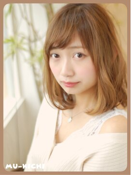 むーきち 三鷹(mu-kichi) ゆるふわパーマのロブヘア【mu-kichi 三鷹】