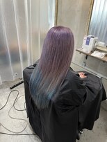 リエコー(RE'ECHO)&nbsp;ラベンダー/水色/グラデーション/プルエクステ