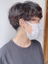 【morio原宿】マッシュパーマ刈り上げマッシュ外国人風ショート