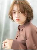 ふわカールでフレンチカジュアルミディヘアc小山20代30代40代