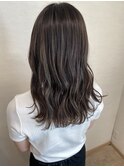 細かめグレージュハイライト