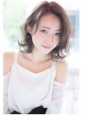 インナーグレージュ/マチルダボブ/前髪/ピンクベージュ/錦糸町
