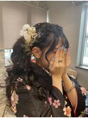 編み込みカチューシャスタイル