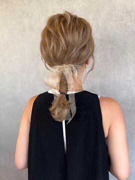 アースコアフュールボーテ 太田店(EARTH coiffure beaute) ヨシンモリ_ヘアアレンジ_ポニーアレンジ