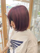 オリビアヘアー(OLIVIA HAIR) ミルクティーレッドアンブレラカラーver