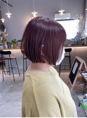 丸みショート×ピンク♪