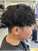 波巻きパーマツイストスパイラルパーマメンズマッシュパーマ