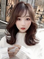 クム(kumu) 【kumu】ミディアムレイヤー/小顔おくれ毛/似合わせ前髪/名古屋