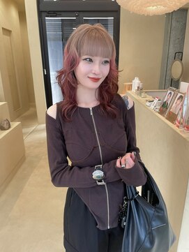 スニュウ(snuw) 【snuw mina】レイヤーカット/デザインカラー/顔まわりカット