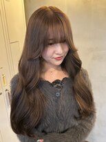 エンター 天神店(ENTER)&nbsp;透明感カラー/モカブラウン/レイヤーロング/ENTER 天神店