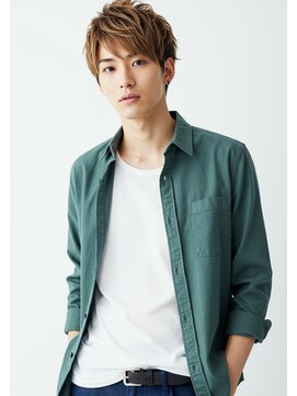 ライフイズ プレジャー 磐田中泉店(Life is… PLEASURE) #磐田　王道メンズショート　ナチュラルベージュ