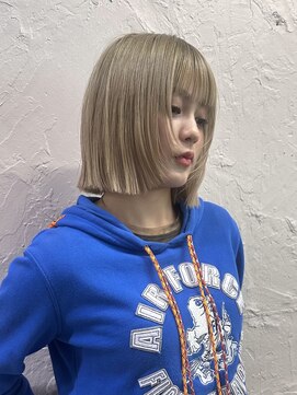 タロ(TALO) 【TALO】ぷつっとボブ×顔周りレイヤー