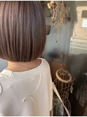 ボブハイトーンカラー