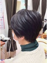 美容室ヒラトヤ 都南店&nbsp;30代40代大人可愛い森ガール風小顔コンパクトショートボブ