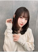 【kumu】 ミディアム/顔周りカット/おくれ毛レイヤー/栄/名古屋