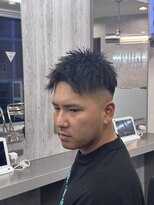 メンズ ラピス(Men's Lapis) 黒髪アップバング