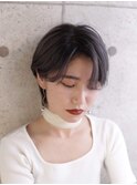 ハンサムショート×透け感ダークグレージュ☆