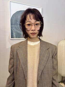 カシ 中目黒(CASI) レイヤーボブで楽しむボルドーカラー