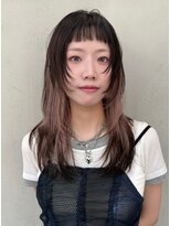 ギークス(GEEKS)&nbsp;【GEEKS渋谷】オン眉/ロングレイヤー/デザインカラー/ハイトーン