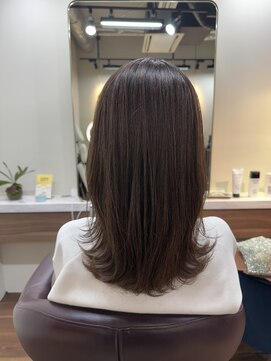 アルボーテルジェ(Art BeAute' ROUGET) 白髪ぼかしカラー/脱白髪染め/ライトブラウン/小顔カット/芦屋