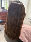 髪質改善カラー3回目でツヤとまとまりUPロング