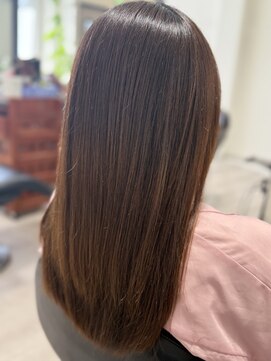 アンブレラ(umbrella) 髪質改善カラー3回目でツヤとまとまりUPロング