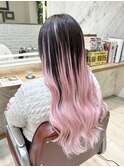 カラー×シールエクステ長さだし