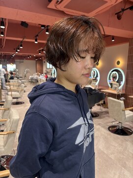 ヘアーアンドメイク ビス(HAIR&MAKE bis) ショートボブパーマ　ニュアンスパーマ【kotomi】