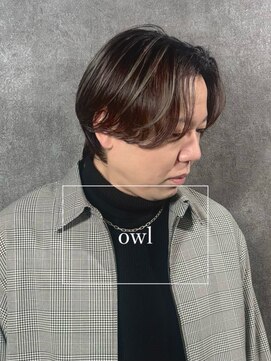 アウル 心斎橋(owl) センターパート×バレイヤージュ×men's