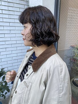 フェンヘアーアイス 中目黒(Fen.hair ici) 透明感◎無造作ボブパーマナチュラルブラウン