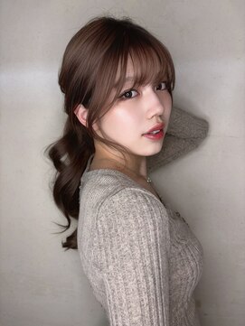 クーエフー(coo et fuu) サイドバング韓国ヘア韓国ロングシースルーバングサイドバング