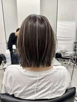 クレア 上大岡(CREA)&nbsp;白髪ぼかしハイライト縮毛矯正ダブルカラー髪質改善30代40代50代