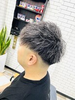 ルッソ 白浜店(LUSSO)&nbsp;ツイストパーマホワイトメッシュ
