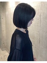ロッカヘアエジェ(ROCCA hair eje.) 暗めカラークールラインボブ