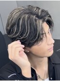 ニュアンスパーマセンターパートウルフシャドウパーマ