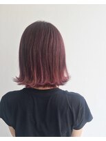 ヘアメイク オブジェ(hair make objet) ぱっつんピンク KAI