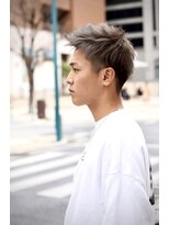 メリケンバーバーショップ コウベ(MERICAN BARBERSHOP KOBE)&nbsp;コンマヘアショートレイヤーかき上げパーマトランクスヘア　a