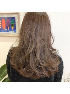 アミトヘアアンドサロン(amito hair&salon) ゆったりこなれた雰囲気に◎ロングレイヤー/オリーブグレージュ