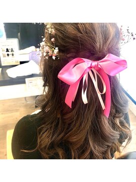 フレンズ 平岡店(friend's) 【札幌平岡　ヘアセット(ハーフアップ)】　五十嵐美穂