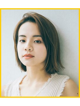 ヘアー リラックス 風香(HAIR RELAX) ウルフレイヤー/外ハネ/アッシュ/小顔/大人ボブ/暖色/白髪染め