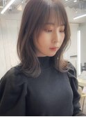 『淡色ベージュカラー』×『シークレットハイライト』
