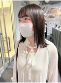 CAF松本【シンプルストレートヘア×ナチュラルベージュ】