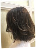 グレージュハイライト