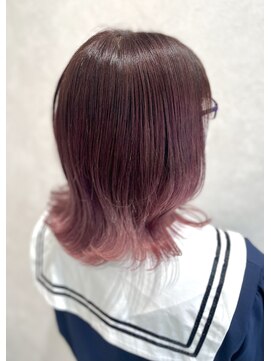 アッシュ 八王子店(Ash) 韓国/グラデーションカラー/ベビーピンク/ブリーチ/ケアブリーチ