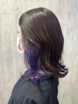 テトテ 門戸厄神店(tetote) 【tetote村山サロンスタイル】バイオレットインナーカラー