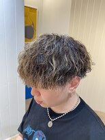 アメラボ(AmeLab) ソフトドライツイストスパイラルパーマ刈り上げブロックマッシュ