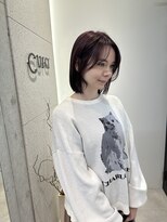 クーラアオヤマ(Cura Aoyama) 結んでも可愛いボブ×酸性縮毛矯正