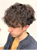 メンズパーマ/波巻きパーマ/ツイストスパイラルパーマ/マッシュ