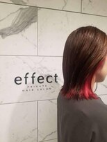 エフェクト 横浜(effect) ブリーチ→カラーバター(レッド)